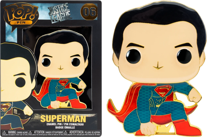 DC COMICS - Pop Large Enamel Pin N? 06 - Superman