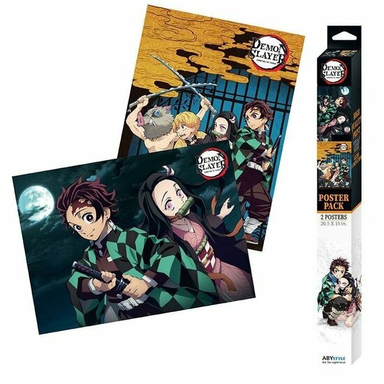 DEMON SLAYER - Set 2 posters &#039;52x38&#039;