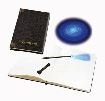 HARRY POTTER - Tom Riddle&#039;s Diary Notebook and Invisible Wand Pen