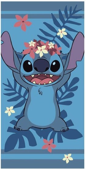 LILO &amp; STITCH - Flowers - Beach Towel / Strandlaken  100% Polyester - 70x140cm
