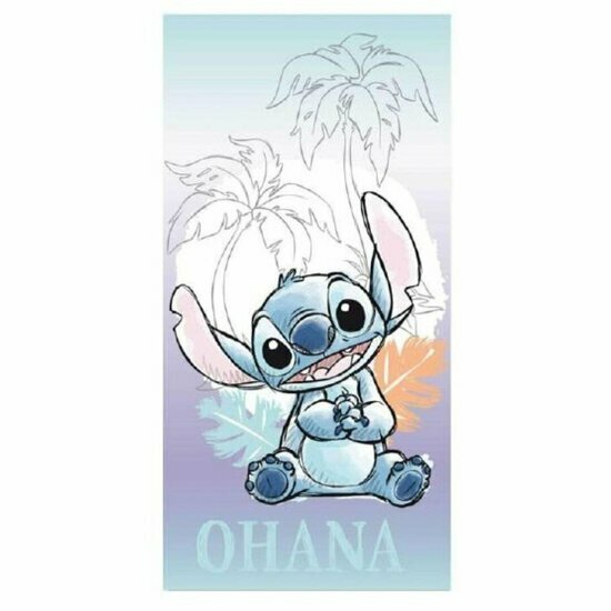 LILO &amp; STITCH - Stitch Ohana - Beach Towel 100% Polyester - 70x140cm
