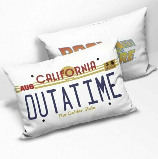 BACK TO THE FUTURE - OUTATIME Rectangular Cushion &quot;50x30x1cm&quot;