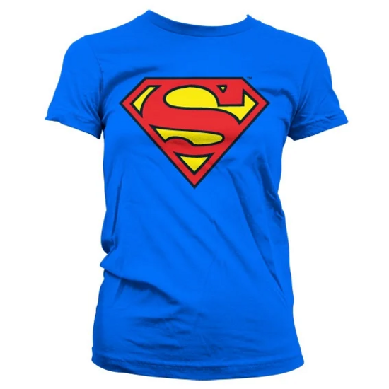 SUPERMAN - T-Shirt Shield - GIRL - Blue (XXL)