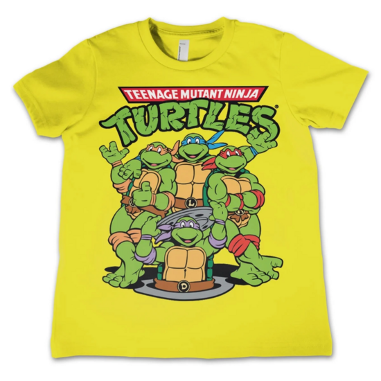 TMNT - T-Shirt KIDS TMNT Group - Yellow (4 Years)