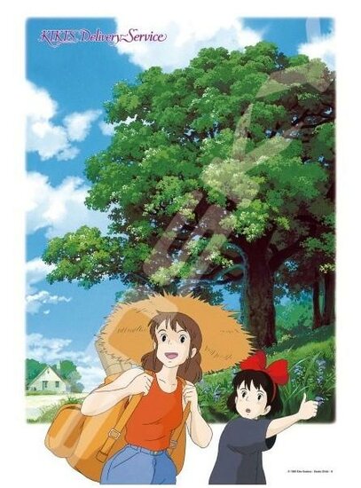 KIKI&#039;S DELIVERY SERVICE - Kiki &amp; Ursula Hitchhiking - Puzzle 500P