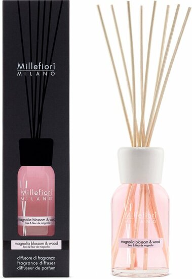 Millefiori Milano Geurstokjes 250 ml - Magnolia Blossom &amp; Wood