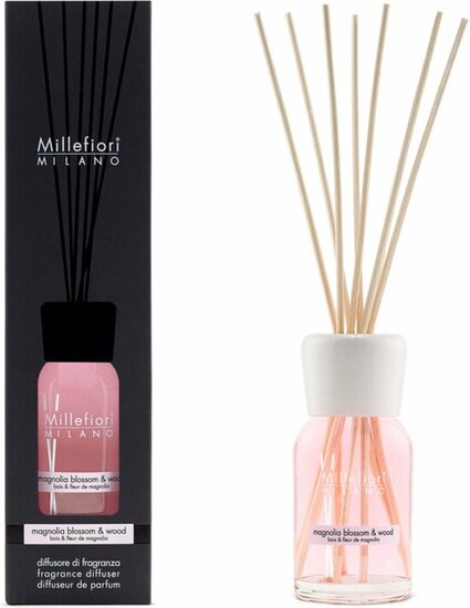 Millefiori Milano Geurstokjes 100 ml - Magnolia Blossom &amp; Wood