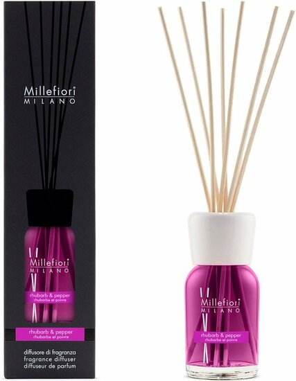 Millefiori Milano - Geurstokjes 100 ml Rhubarb &amp; Pepper