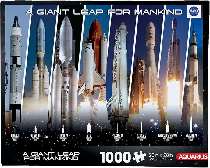 NASA - Rocket Grid - Puzzel 1000 stukjes