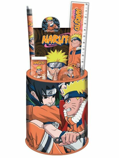 NARUTO - Stationery Set + Pencil Pot - 7pc.