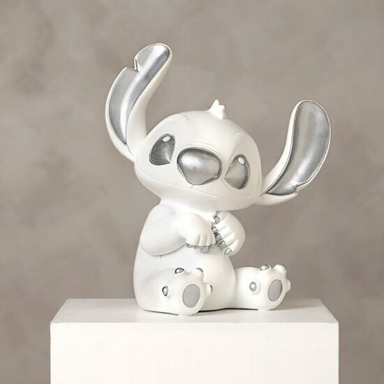DISNEY STITCH - &#039;White&amp;Silver&#039; - Money Bank - 20cm