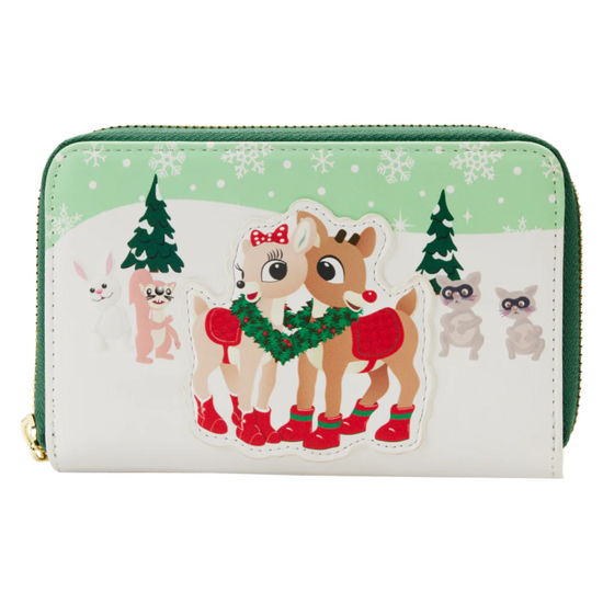 NBC - Rudolph reindeer - Wallet LoungeFly &quot; Merry Couple &quot;