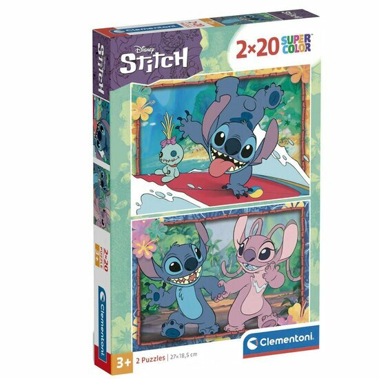 LILO &amp; STITCH - Stitch &amp; Angel - 2 Puzzle 20P Set