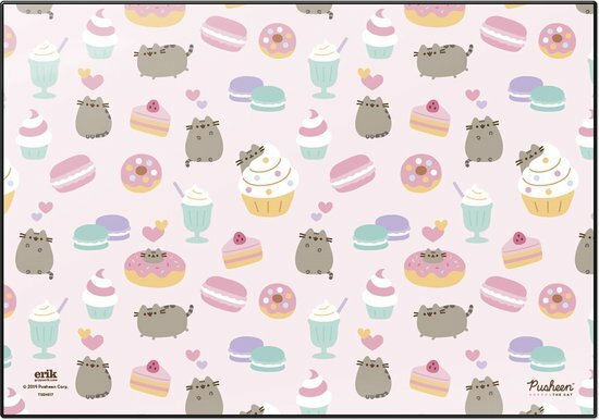 Pusheen Bureauonderlegger Cupcake 34,5 X 49,5 Cm Pvc Roze