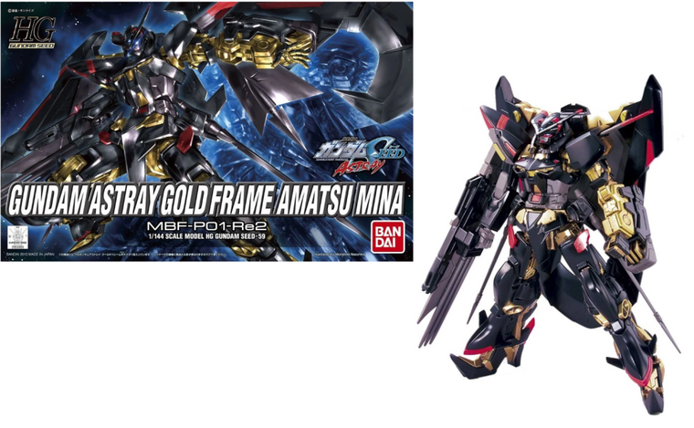 GUNDAM - HG Gundam Astray Gold Frame Amatsu Mina 1/144 - Model Kit