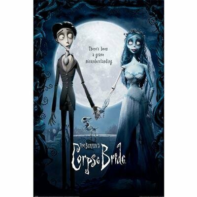THE CORPSE BRIDE - Emily &amp; Victor - Poster 61 x 92cm