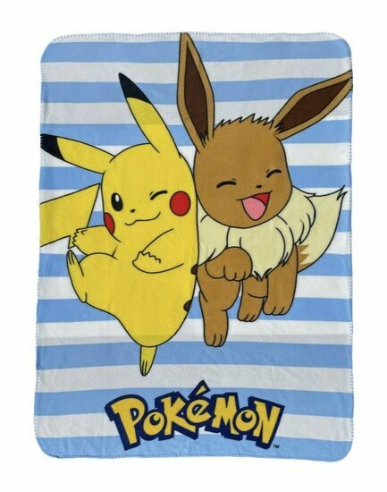 POKEMON - Pikachu &amp; Eevee - Polar Fleece 100x140cm