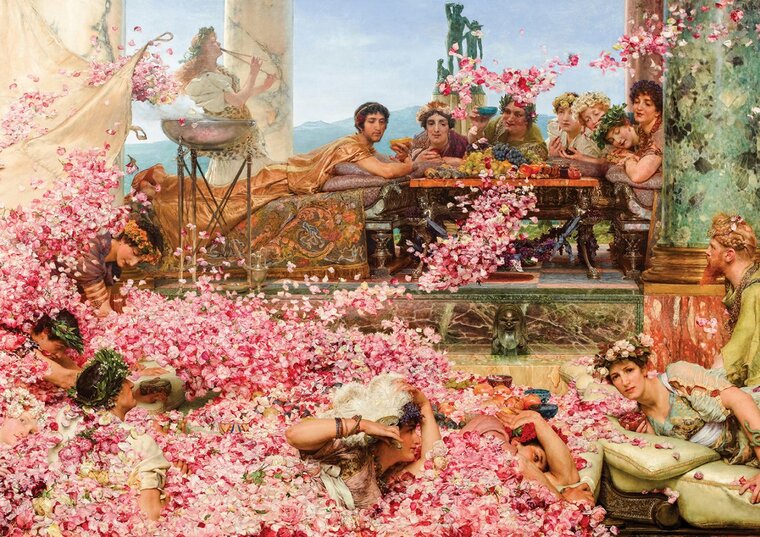 Lawrence Alma-Tadema - Rose Garden  Puzzel 1500 Stukjes