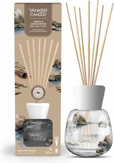 Yankee  - Amber &amp; Sandalwood Signature Geurstokjes 100 ml
