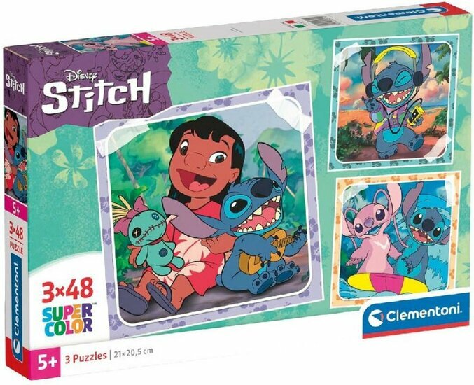 DISNEY - Lilo &amp; Stitch - 3 Puzzle 48P Set