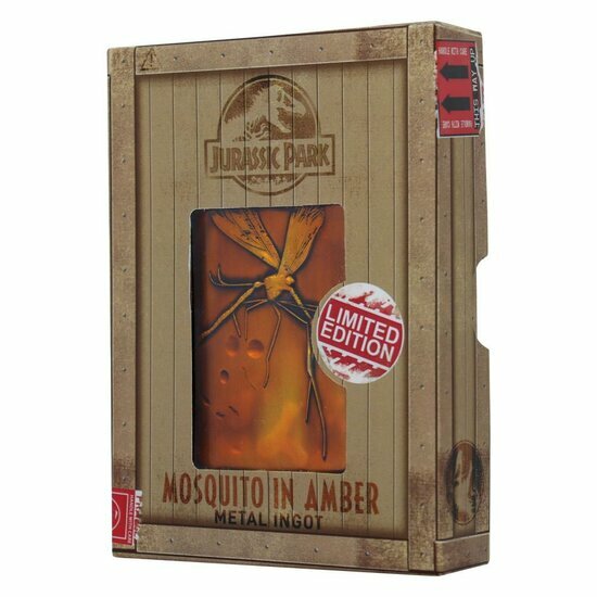 JURASSIC PARK - Mosquito in Amber - Collector Metal Ingot
