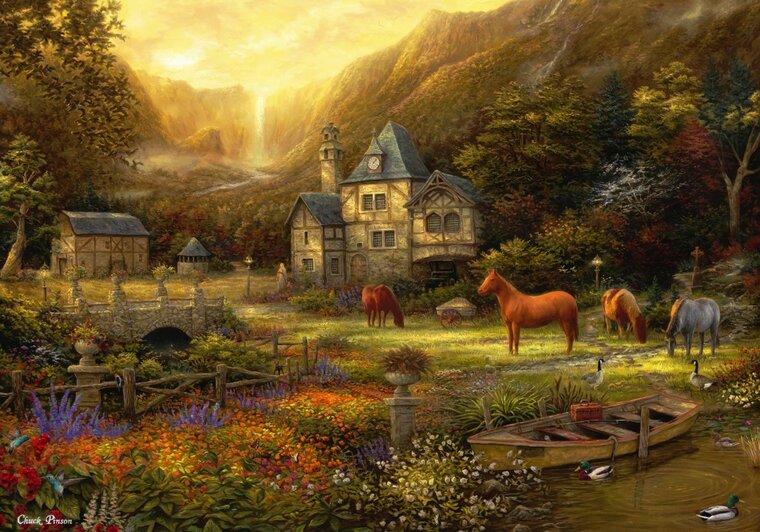 Chuck Pinson - The Golden Valley Puzzel 1000 Stukjes