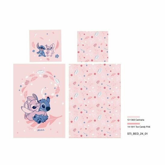 LILO &amp; STITCH - Duvet Cover 140x200cm + 65x65cm - Stitch &amp; Angel