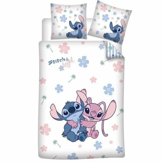 LILO &amp; STITCH - Duvet Cover 140x200cm + 65x65cm - Stitch and Angel