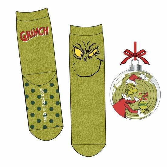 GRINCH - 1 Pair of Anti-Slip Socks (Size 38-45)
