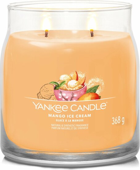 Yankee Candle - Mango Ice Cream Signature Medium Jar