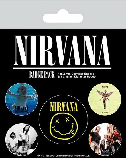 NIRVANA - Pack 5 Badges - Iconic