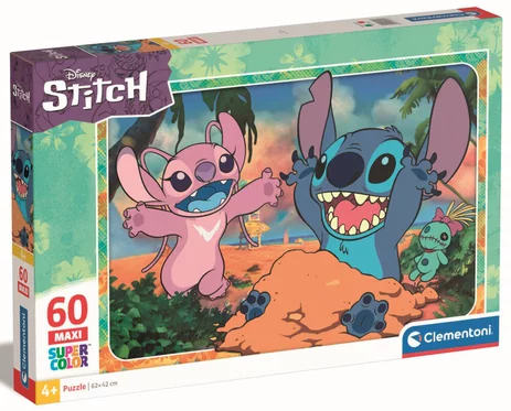 LILO &amp; STITCH - Stitch &amp; Angel - Maxi Super Color Puzzle 60P