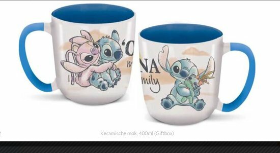 Lilo en Stitch mok in giftbox, Lilo mok, Lilo en Stitch, Beker lilo, Drink beker