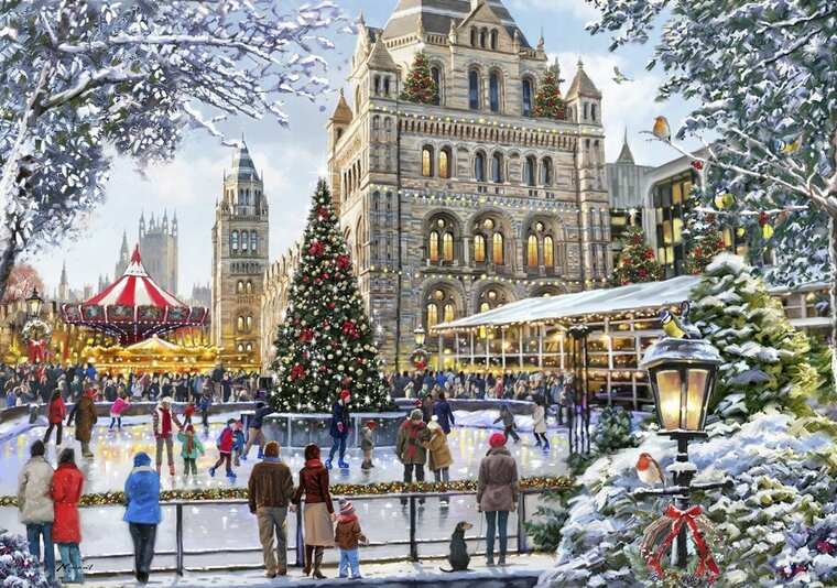 Skating Outside Natural History Museum  Puzzel 2000 Stukjes