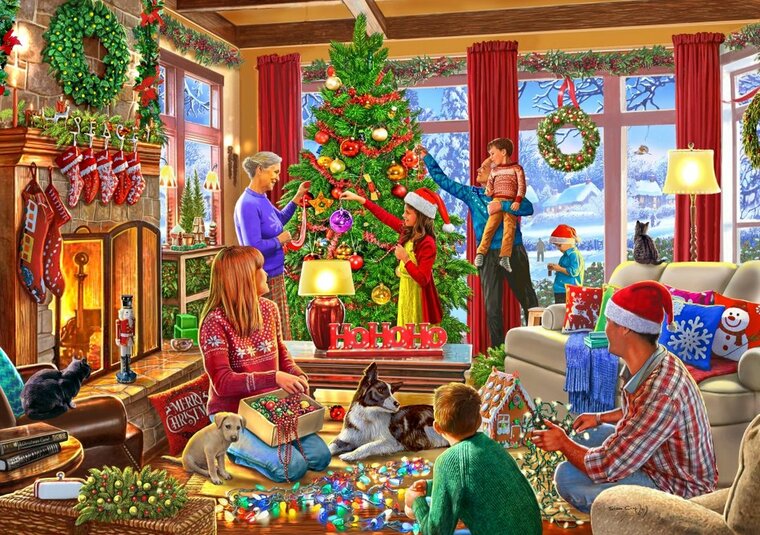 Christmas Decorating  Puzzel 2000 Stukjes