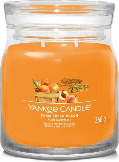 Yankee Candle - Farm Fresh Peach Signature Medium Jar