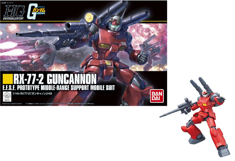 GUNDAM - Model Kit - HG 1/144 - RX-77-2 Guncannon - 13CM