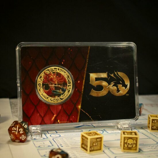 DUNGEONS &amp; DRAGONS - 50th - Limited Edition 24k Gold Plated Coin