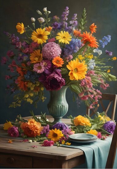 Flower Bouquet - Puzzel  1000 stukjes