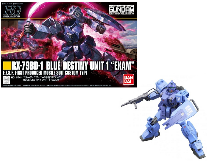 GUNDAM - HG RX-79BD-1 Blue Destiny Unit 1 &#039;EXAM&#039; 1/144 - Model Kit