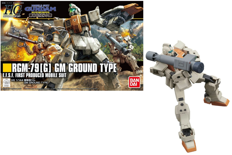 GUNDAM - Model Kit - HG 1/144 - GM Ground Type - 13CM