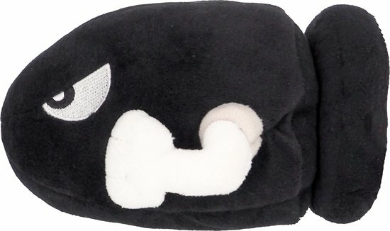 Bullet Bill Knuffel 15cm -  Super Mario Knuffel