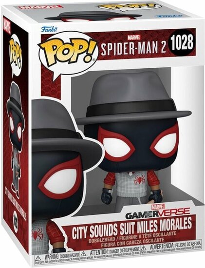 Spider-Man 2 - City Sounds Suit Miles Morales vinylfiguur 1028 Funko Pop! meerkleurig