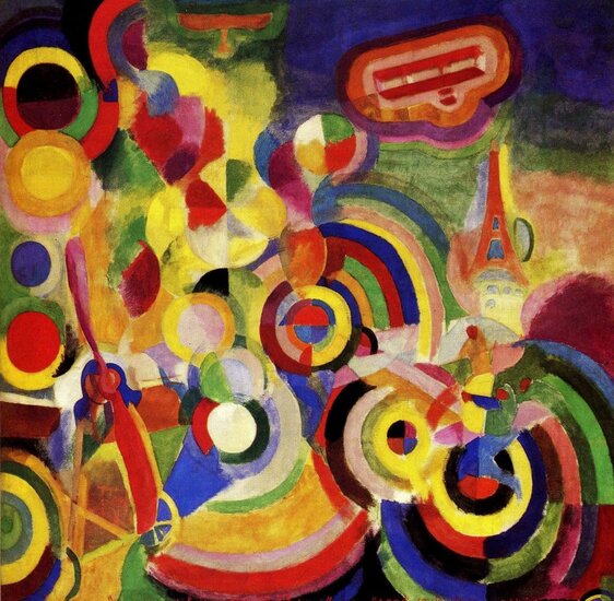 Robert Delaunay : Hommage &agrave; Bl&eacute;riot, 1914 - Puzzel - 1000 Stukjes Grafika