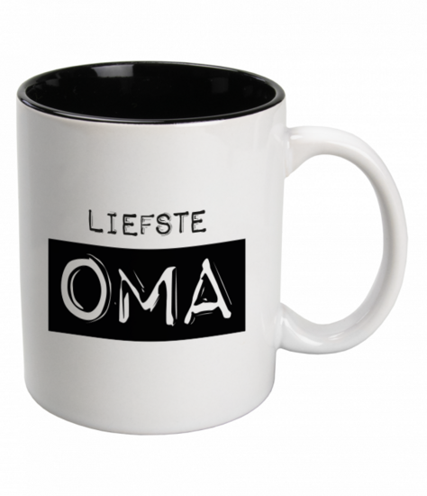 Black &amp; White Mug - Oma