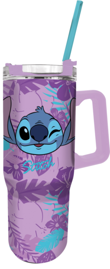 STITCH - Purple Flower - XXL Rambler Mug - Size 1,16 L