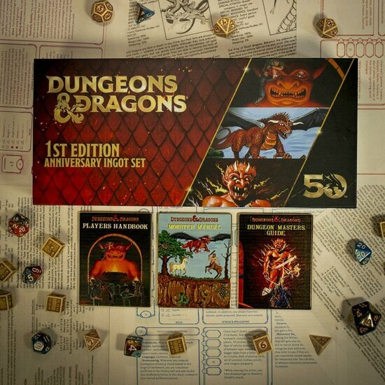 DUNGEONS &amp; DRAGONS - 50th - 3 Limited Edition Ingot Set