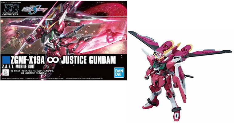 GUNDAM - HG 1/144 ZGMF-X19A Infinity Justice Gundam - Model Kit