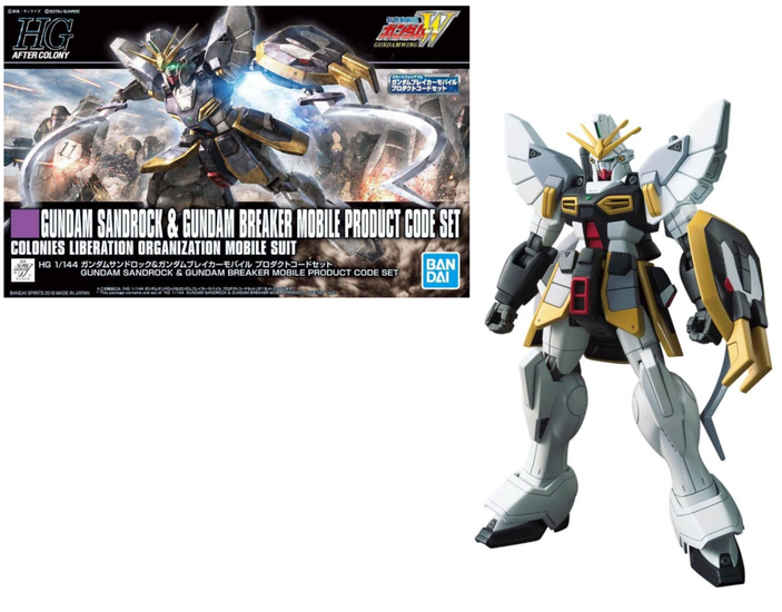 GUNDAM - HG 1/144 XXXG-01SR Gundam Sandrock &amp; Breaker MPCS - Model Kit