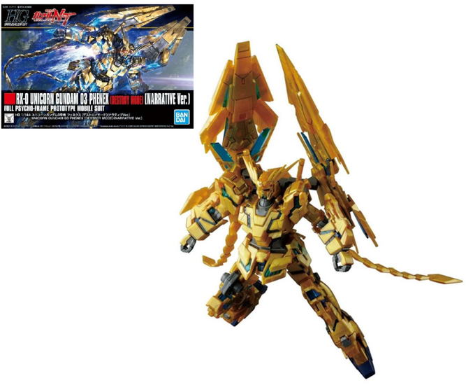 GUNDAM - HGUC 1/144 Unicorn Gundam 03 Phenex Destroy Mode - Model Kit